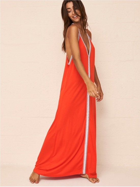 Pitusa Dresses & Skirts - Pitusa Inca Pima Cotton Modal Beach Dress Coverup Orange Petite